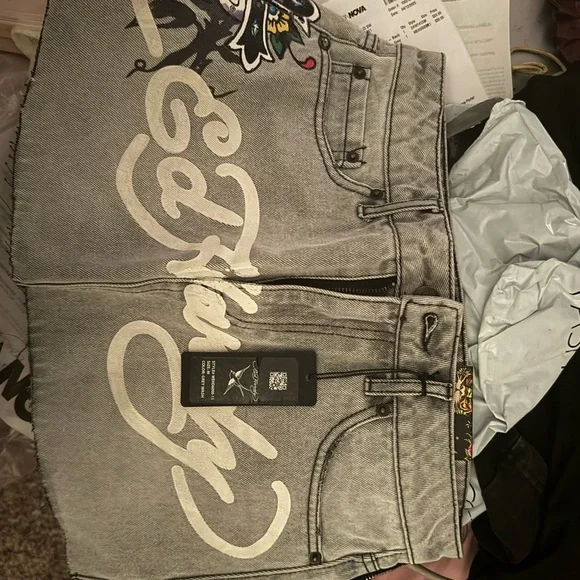 Ed Hardy Women's Gray Jeans - Picture 2 of 2